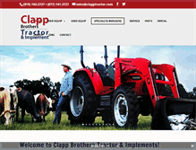 Tablet Screenshot of clapptractor.com
